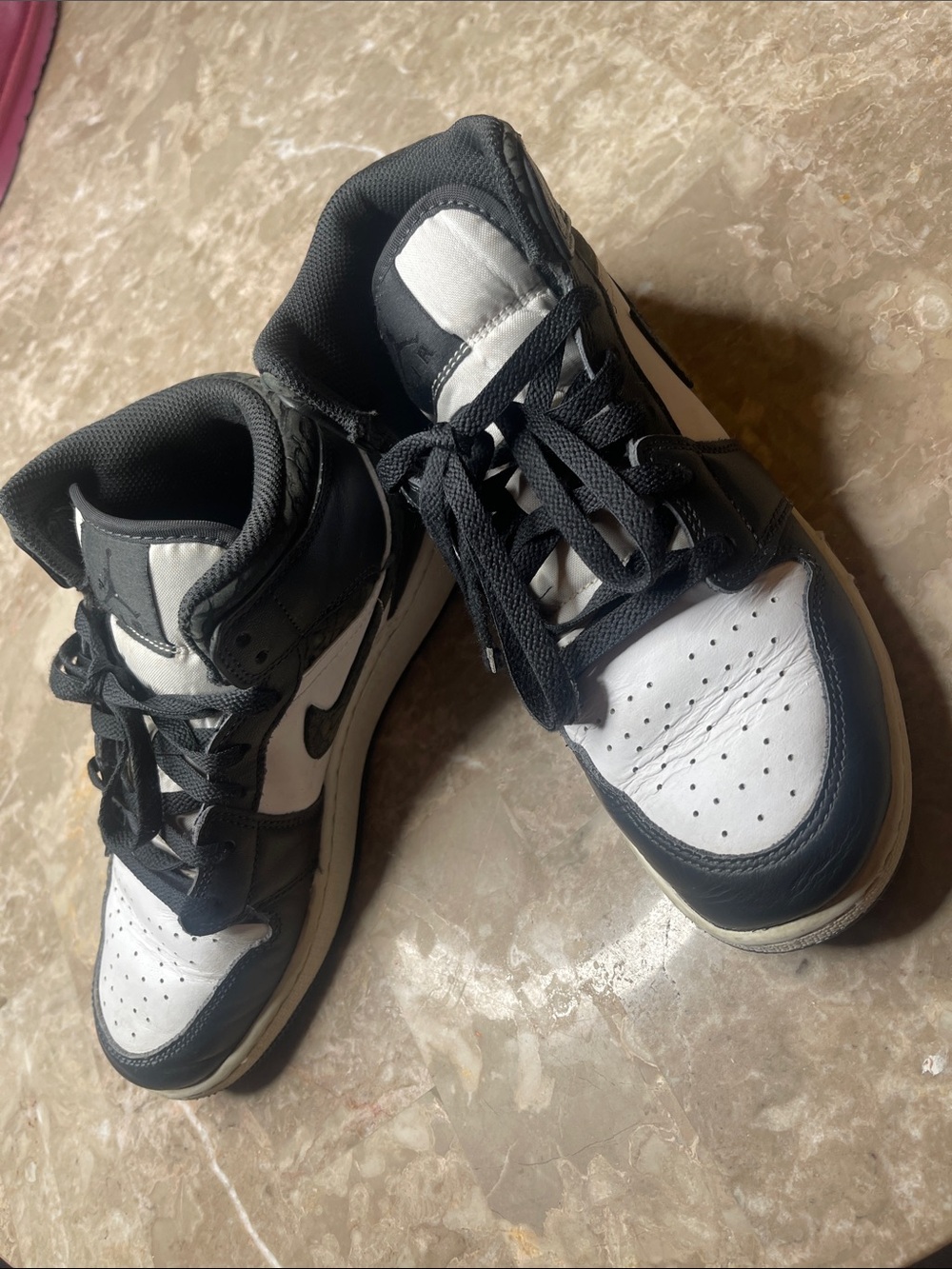Nike Kids Black and White High-Top Sneakers